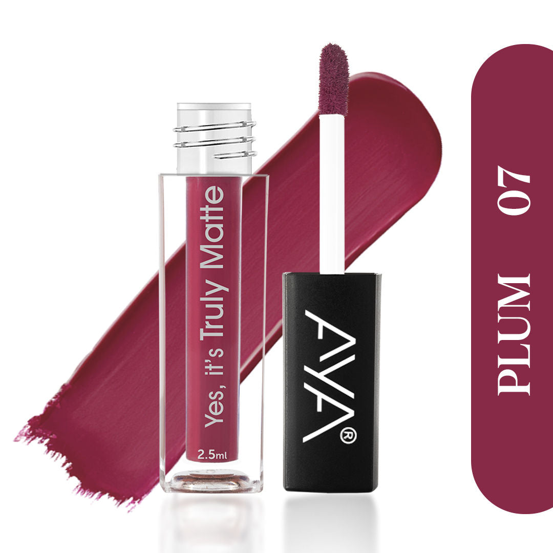 Yes It's Truly Matte Liquid Lipstick - 07 Plum