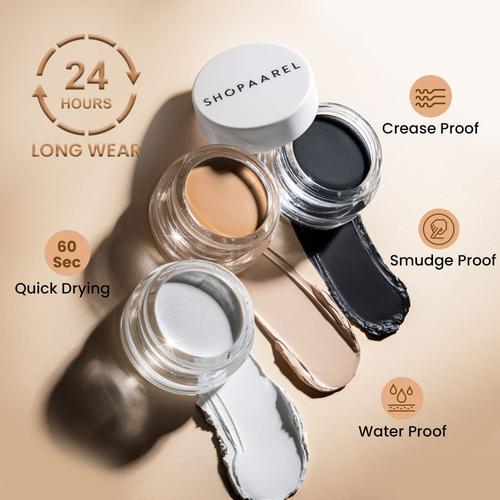 Gel Eye Liner Waterproof Smudgeproof Long Lasting