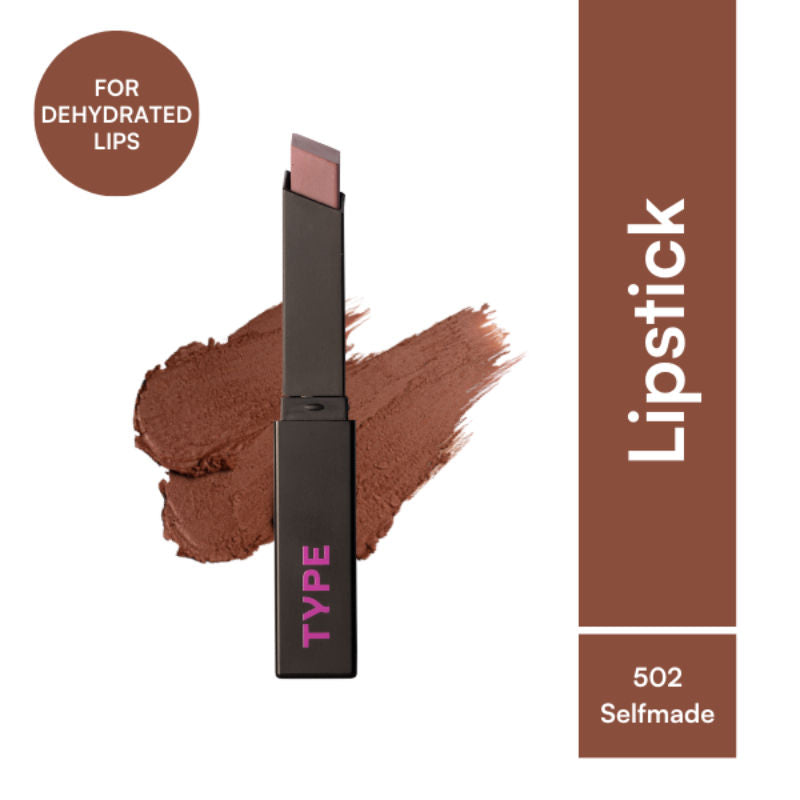 Cream Matte Lipstick For Dehyrated Lips - Squalane And Tripeptides 8 Hr Stay - Self Made