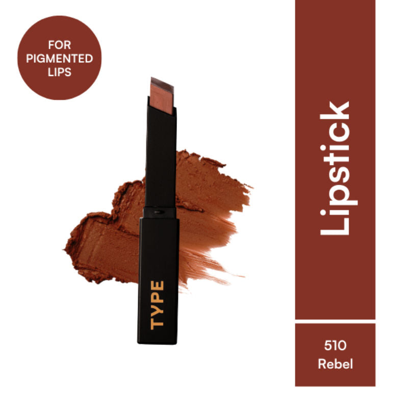 Cream Matte Lipstick For Pigmented Lips - Vit C And Niacinamide - 8 Hr Stay - Rebel