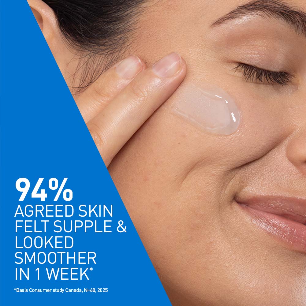 HA water gel oil-free face moisturizer with Hylauronic Acid & Ceramides for plumpy hydration