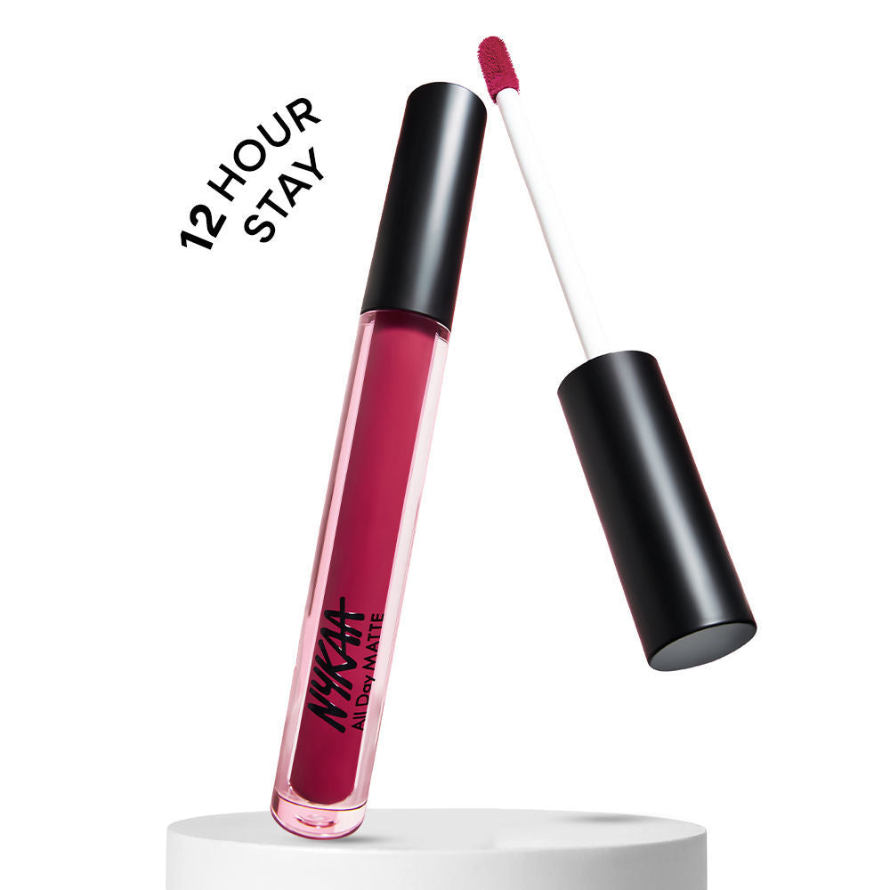 Nykaa All Day Matte Long Lasting Transferproof Liquid Lipstick - Home Girl - Pink Nude