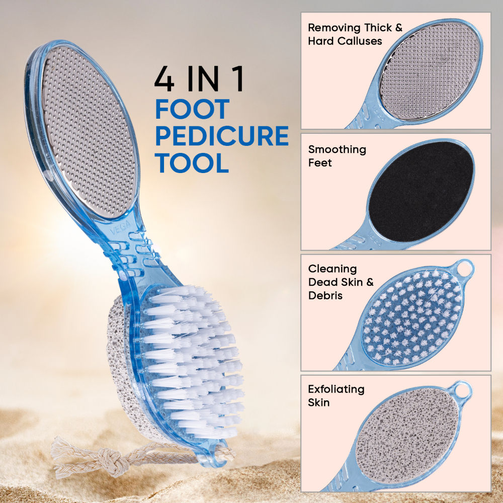 4 In 1 Foot Pedicure Tool (PD-02) - Color May Vary