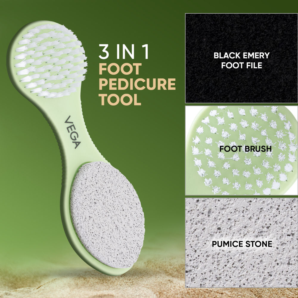 3 In 1 Pedicure Tool- Callus Remover & Pedicure Tool For Wet & Dry Feet - PD 20