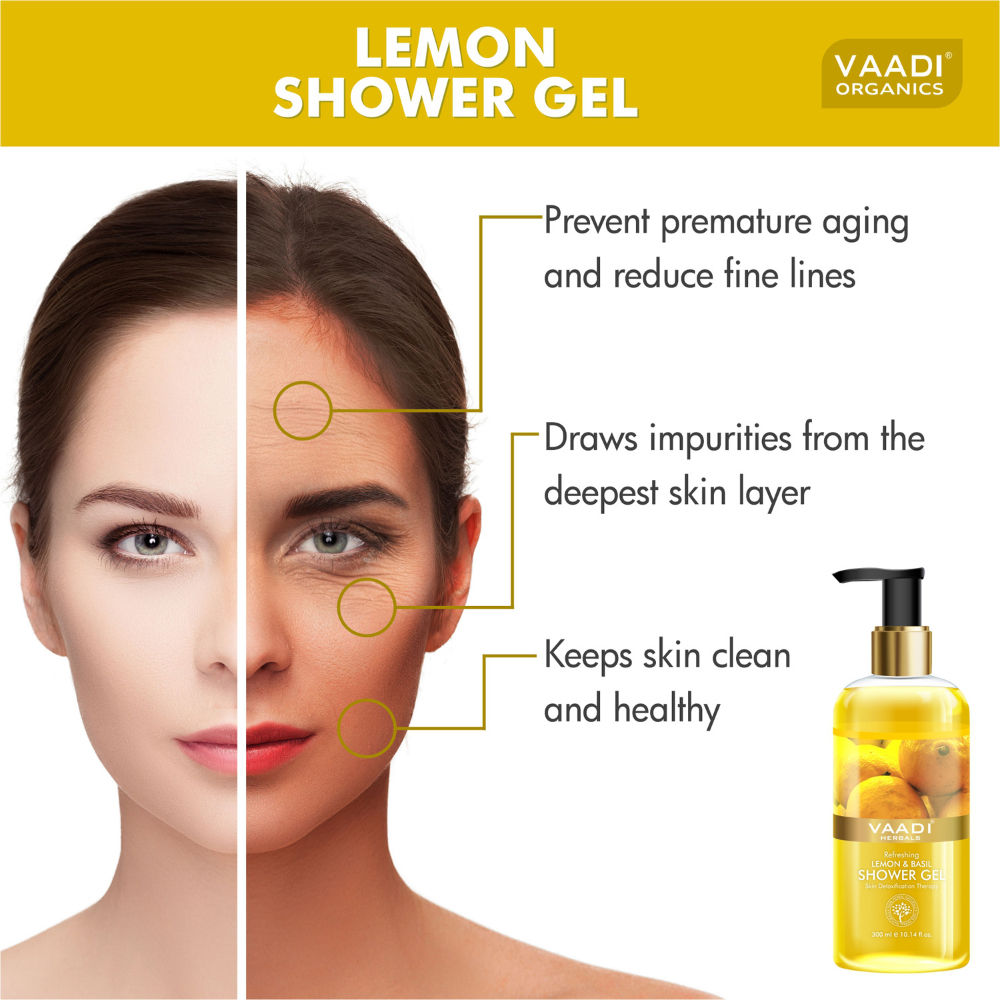 Refreshing Lemon & Basil Shower Gel
