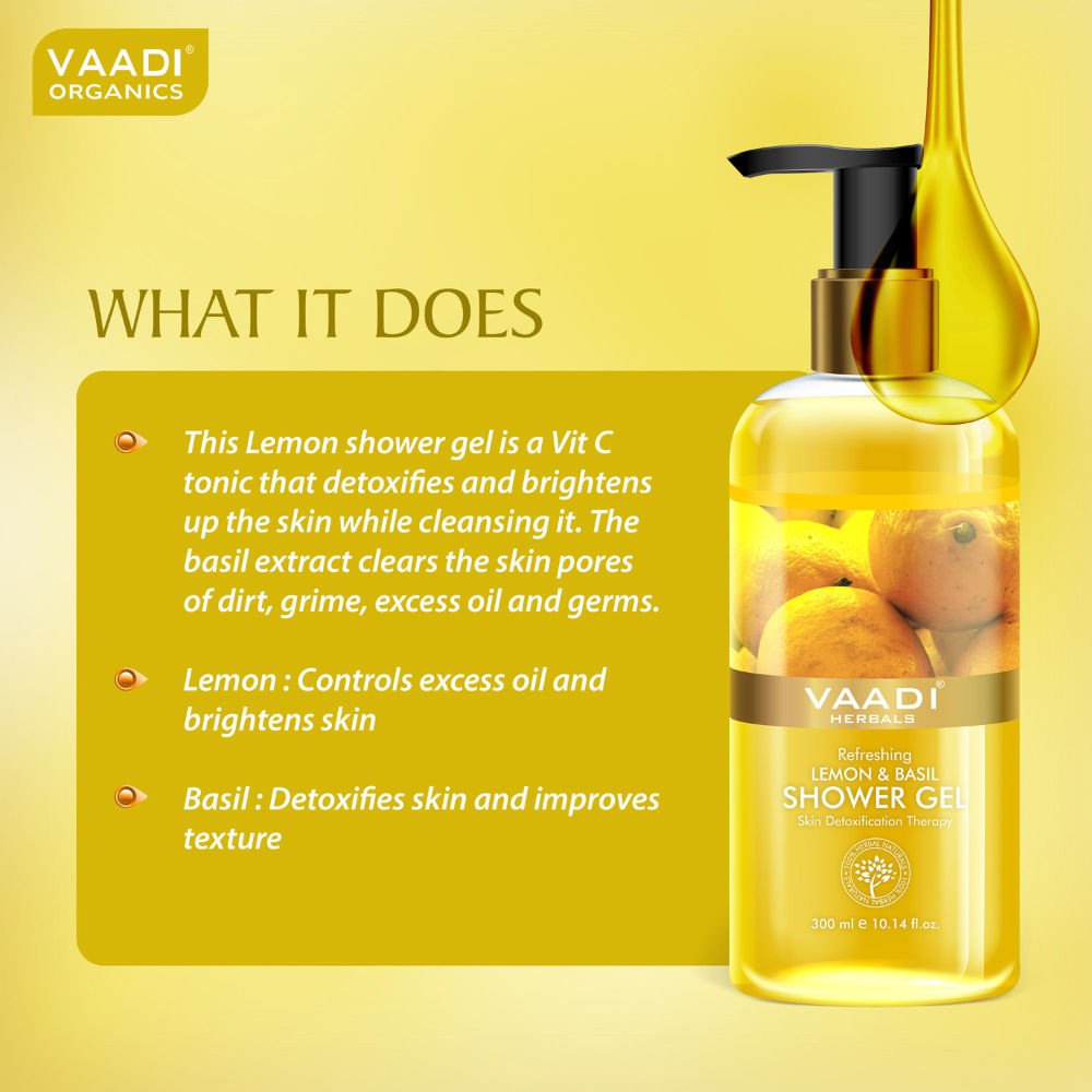 Refreshing Lemon & Basil Shower Gel