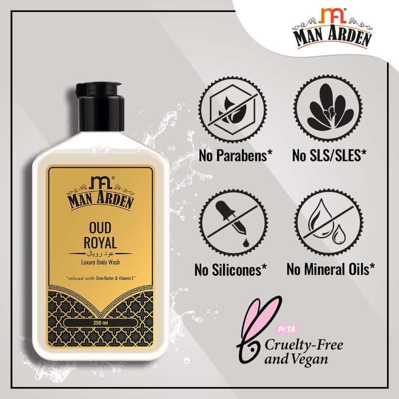 Oud Royal Luxury Body Wash Infused With Shea Butter & Vitamin E