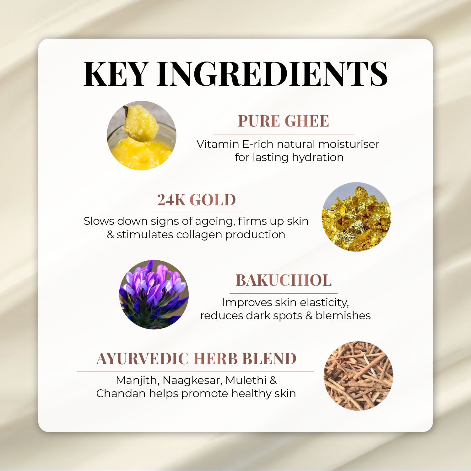 Pure Ghee 24K Gold Anti Ageing Body Butter Cream For Deep Moisturised Skin