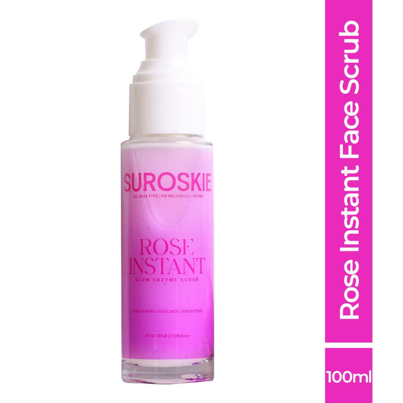 Rose Enzyme Face Scrub Clears Pores & Brightens Skin