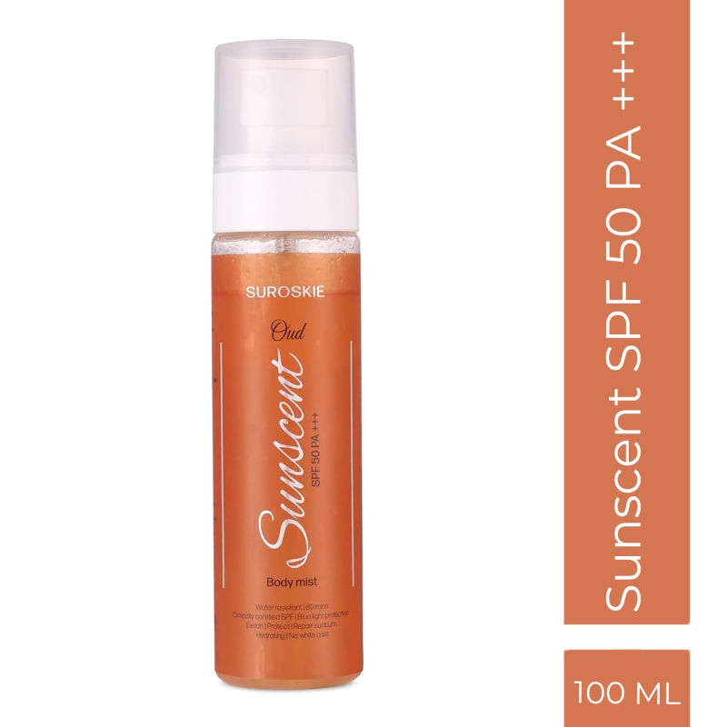 SUNSCENT SPF 50 Body Mist Hydrates & Protects Skin
