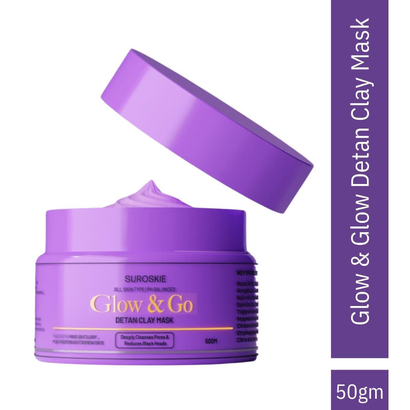 Glow & Go De-Tan Clay Mask For Tan Removal & Glowing Skin