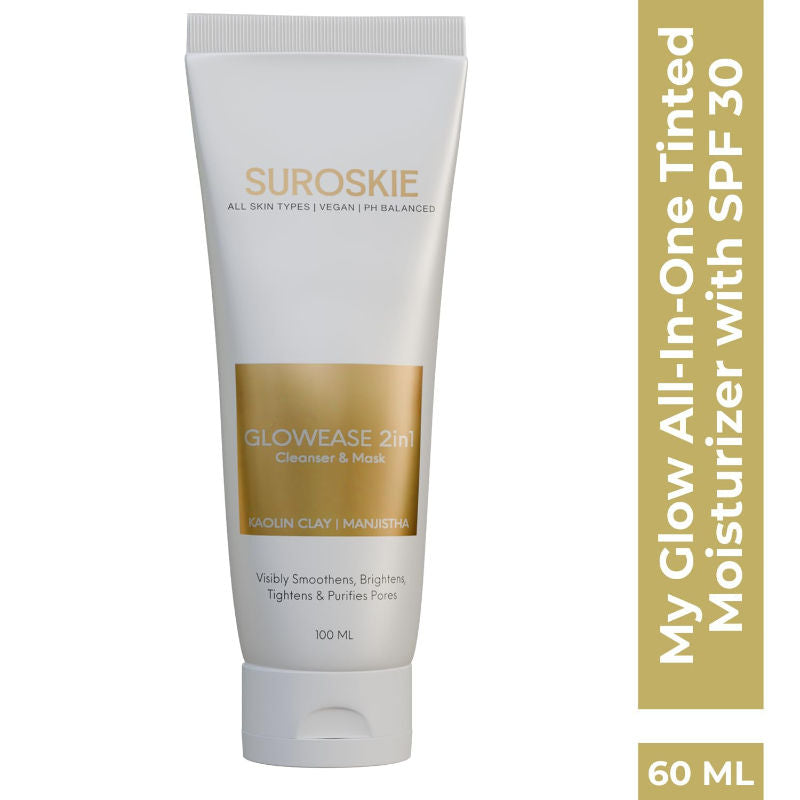 GlowEase 2 in 1 Cleanser & Mask For Glow & Hydration