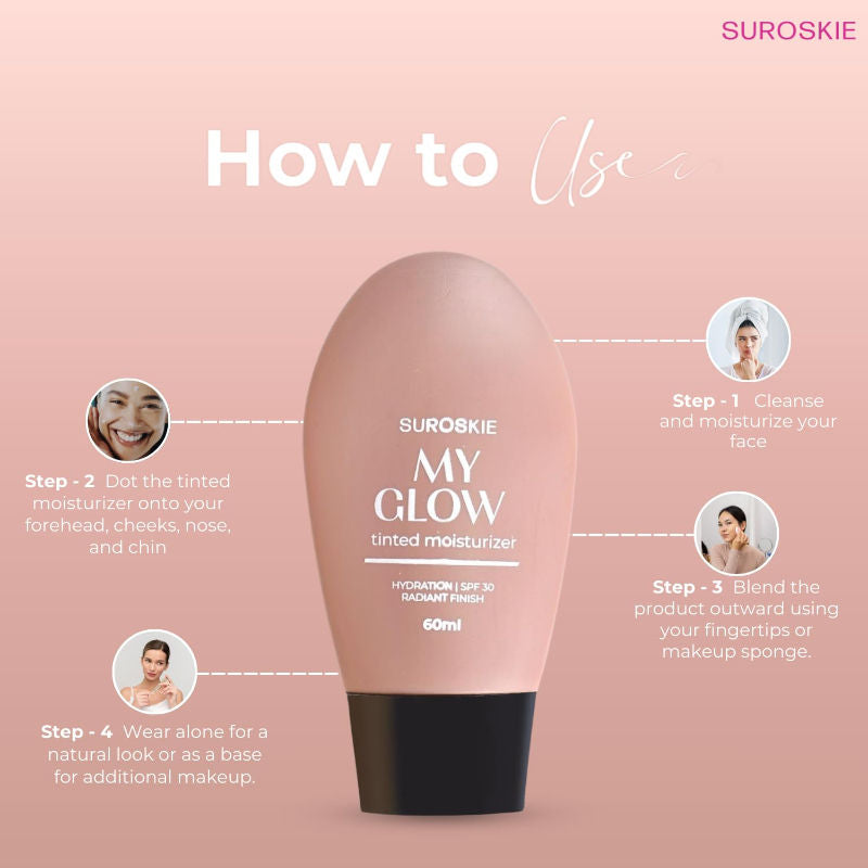 My Glow All In One Tinted Sunscreen Glowy Finish Light Shade