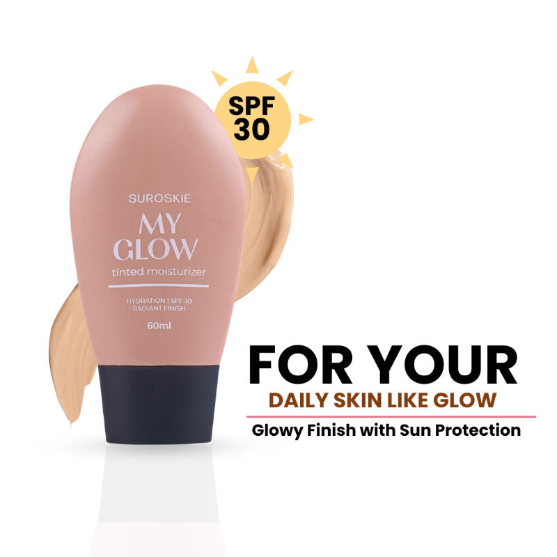 My Glow All In One Tinted Sunscreen Glowy Finish Light Shade - Dark
