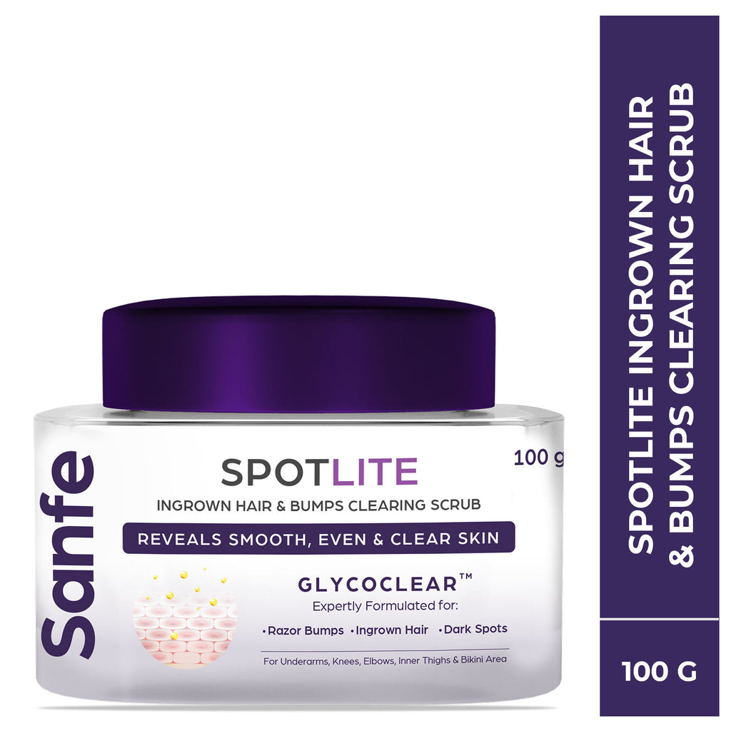 Spotlite Ingrown Hair & Bumps Clearing Body Scrub For Dark Underarms, 10% Glycolic Acid