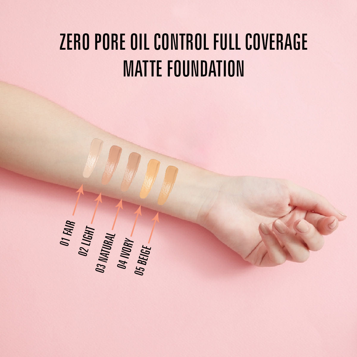 Zero Pore Oil Control Full Coverage Matte Foundation
