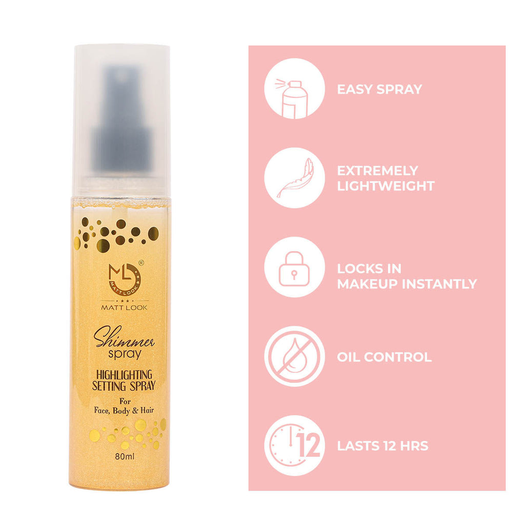 Shimmer Highlighting Setting Spray - Gold 001