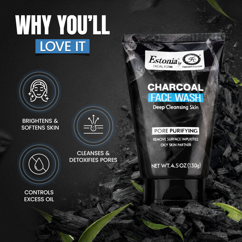 Estonia Charcoal Face Wash