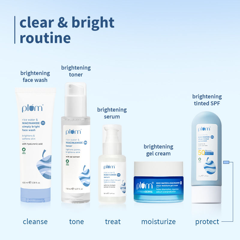 Rice Water & 3% Niacinamide Sheer Tinted Sunscreen With SPF 50 PA++++, For Oily ToDrySkin