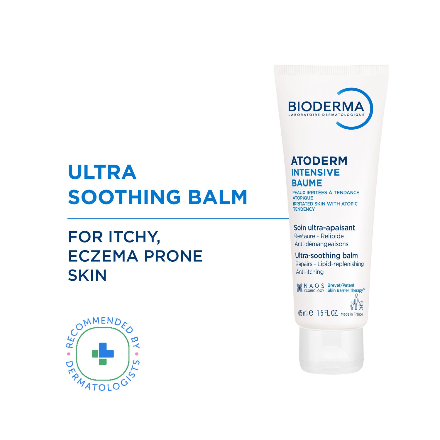 Anti-Itching Balm-Atoderm Intensive Baume-Ceramides & Canola Oil-Eczema Prone Skin - 45ml