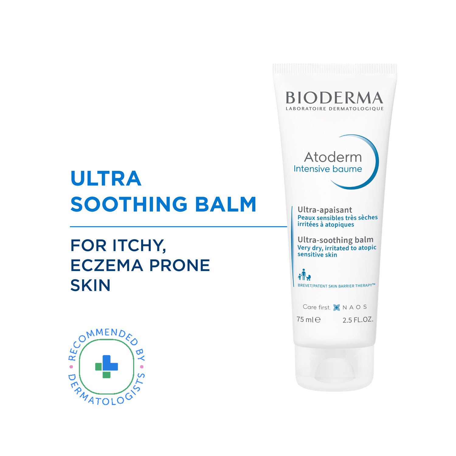 Anti-Itching Balm-Atoderm Intensive Baume-Ceramides & Canola Oil-Eczema Prone Skin - 75ml (Tube)