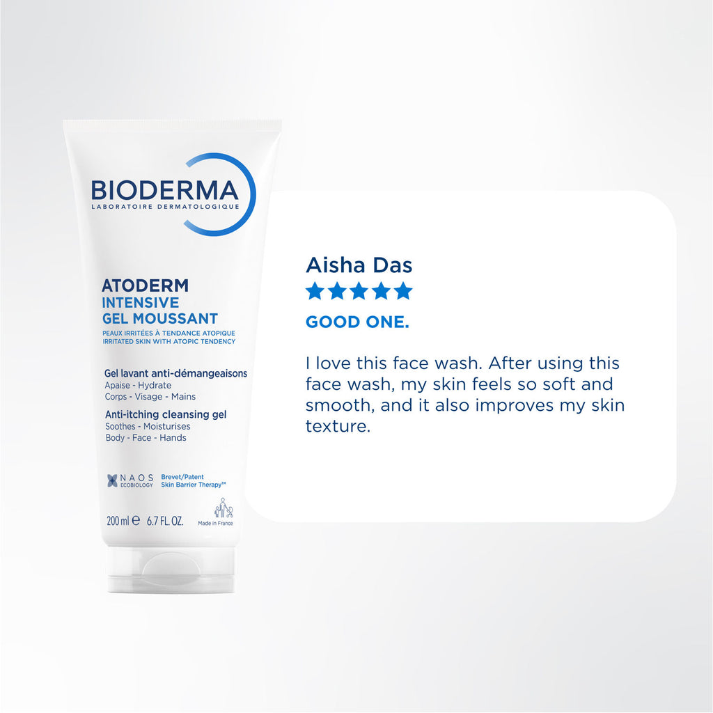 Ultra-Soothing Foaming Gel Atoderm Intensive Gel Moussant With Niacinamide