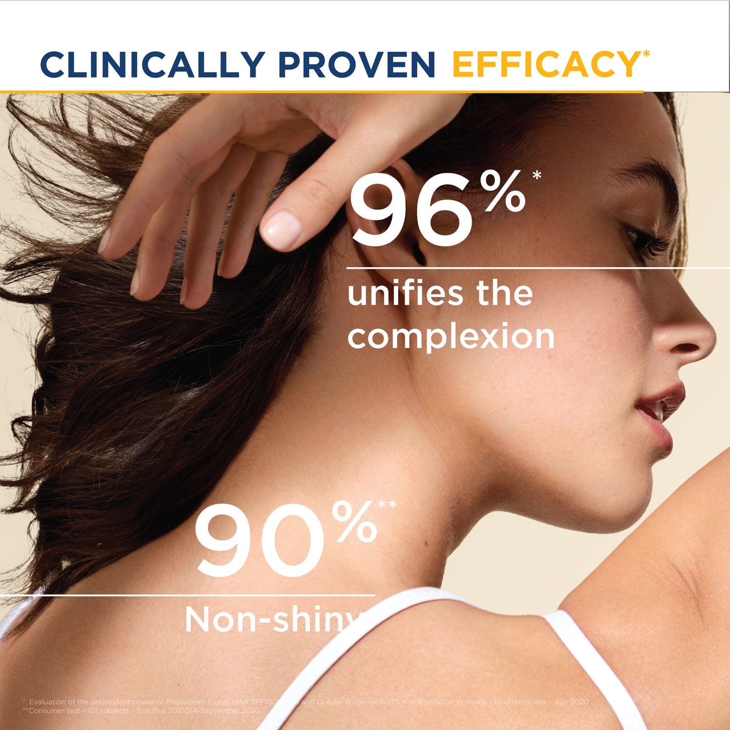 Photoderm Aquafluide Claire SPF 50+ PA+++ Tinted Sunscreen for All Skin Types|In Vivo Tested