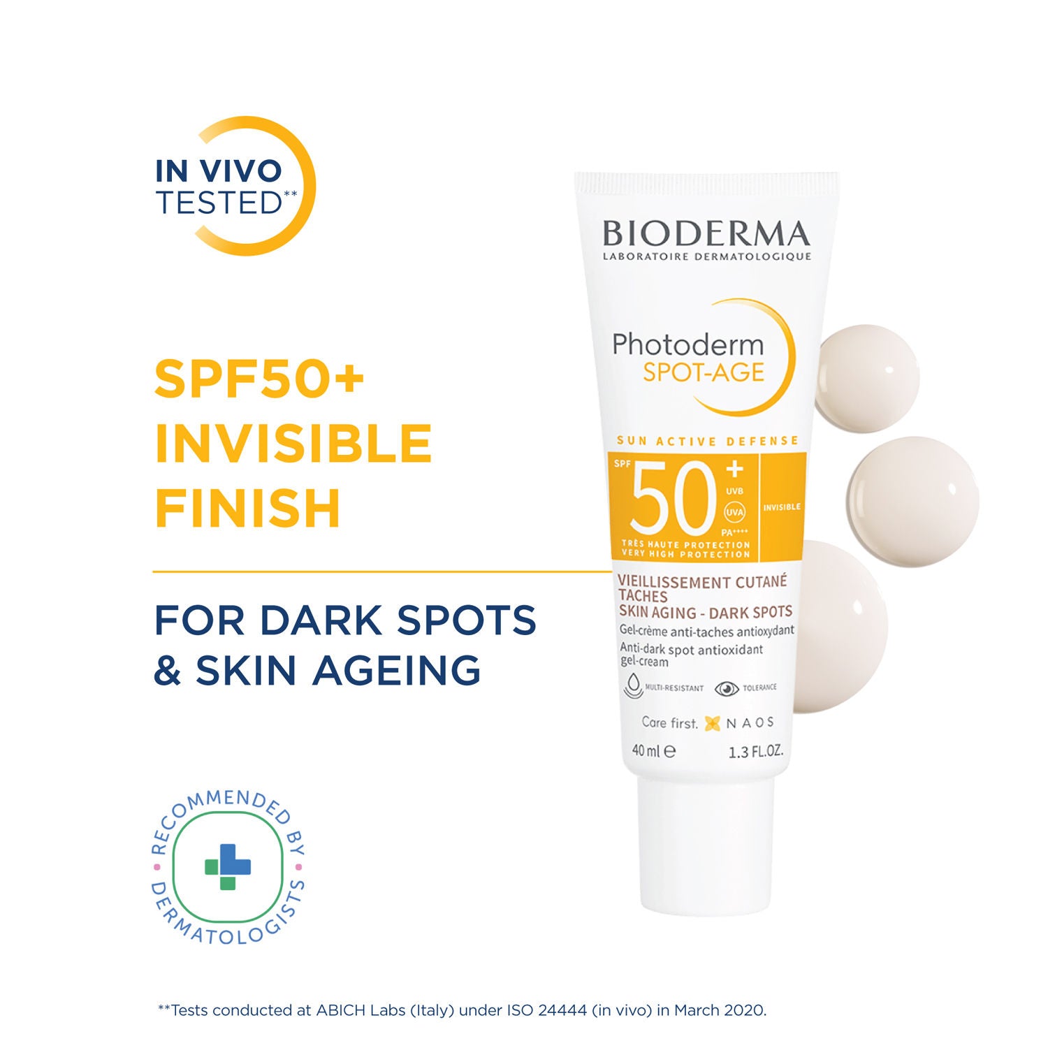 Photoderm Spot-Age SPF 50+ PA++++ Anti-Ageing Sunscreen for Dark Spots | In Vivo Tested