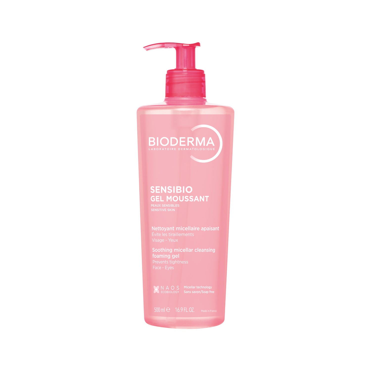 Sensibio Gel Moussant SLS Free Cleanser With Vitamin E-24h Hydration-Micellar Gel