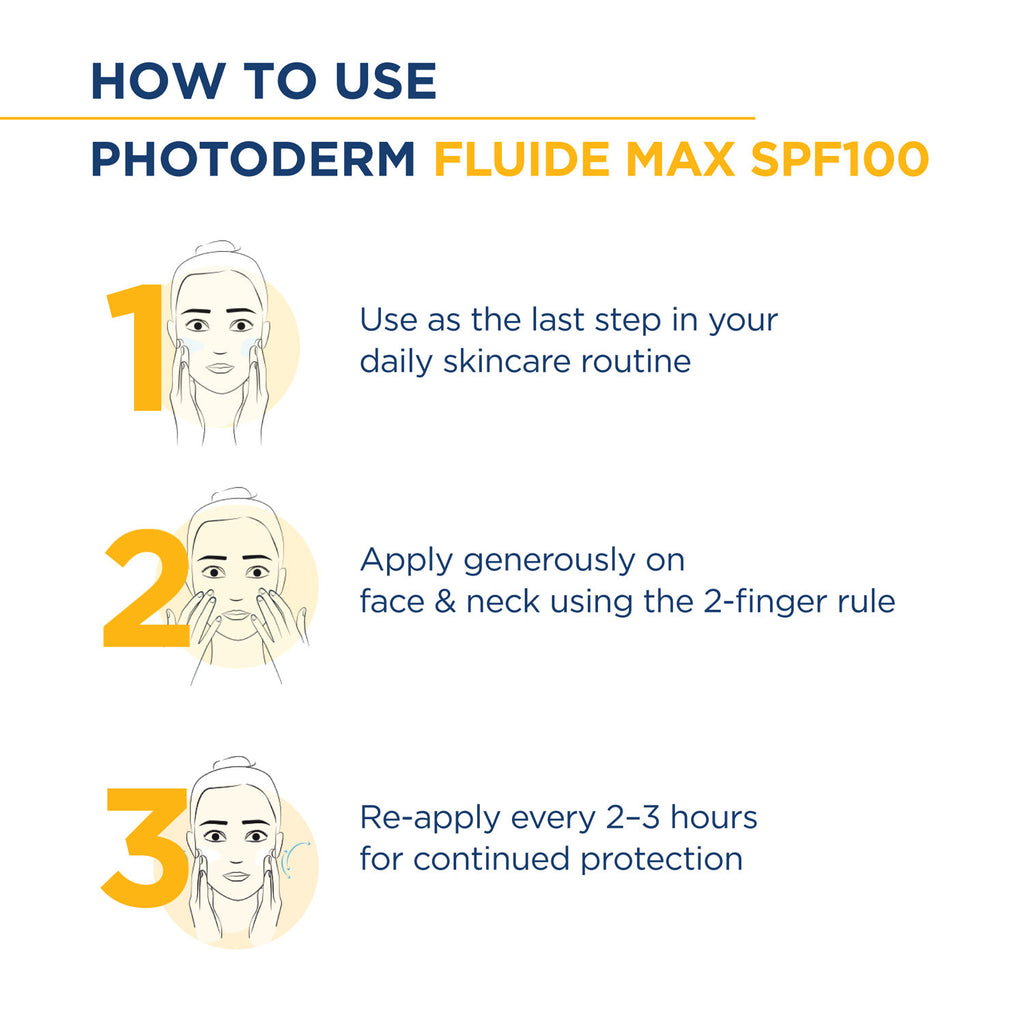 Photoderm Fluide Max SPF 100 PA++++ Tinted Sunscreen for Sensitive Skin | In Vivo Tested