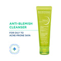 Sebium Gel Moussant Actif Cleanser with Salicylic & Glycolic Acid for Acne Prone, Oily Skin - 45ml