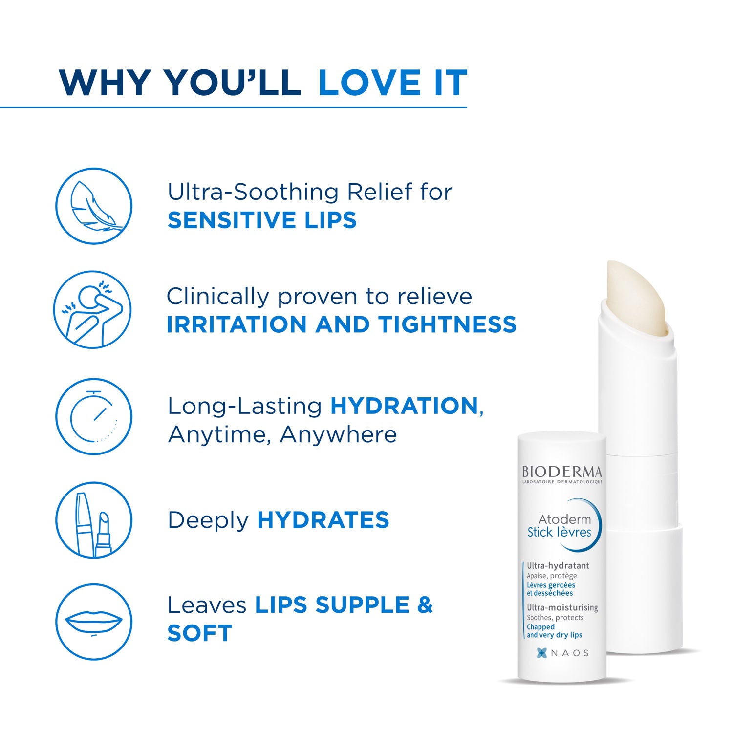 Atoderm Levres Ultra Hydrating Lip Balm