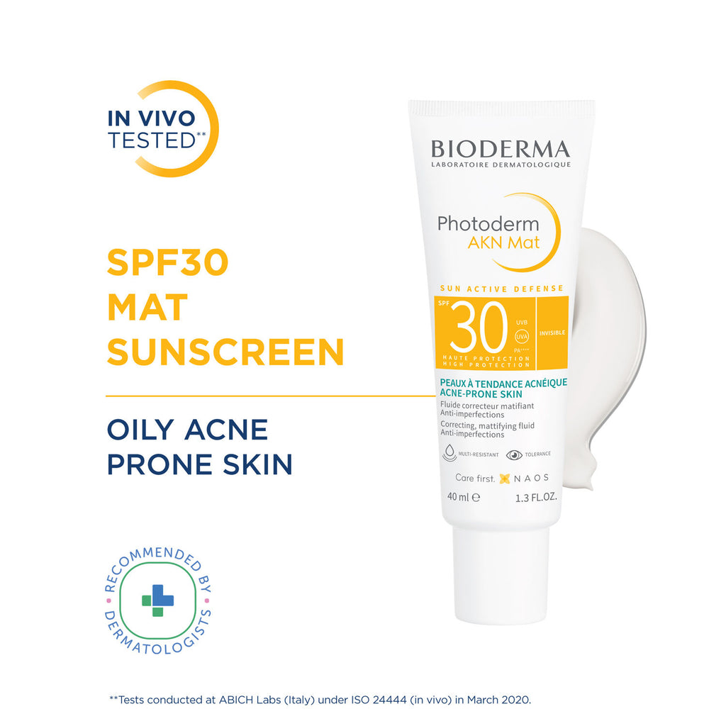 Photoderm AKN Mat SPF 30 PA+++ Sunscreen for Oily & Acne-Prone Skin | In Vivo Tested