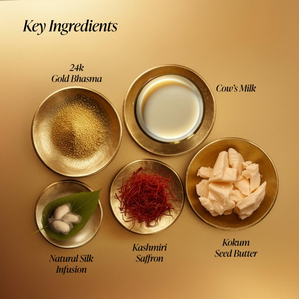 Illuminating Silk Soap Soundarya With Gold Ayurvedic Handmade Soap