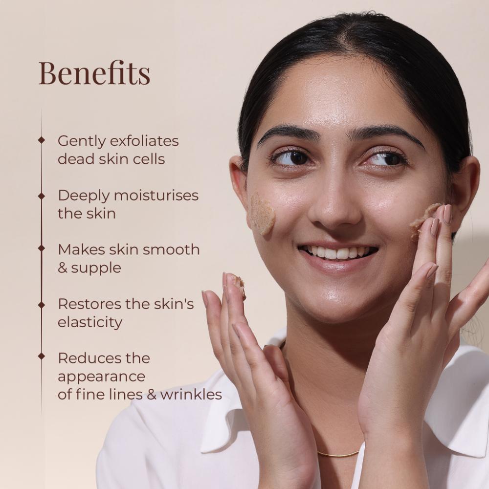 Nourishing Facial Scrub for Dry Skin - Black Sesame & Jaggery Ayurvedic Face Scrub