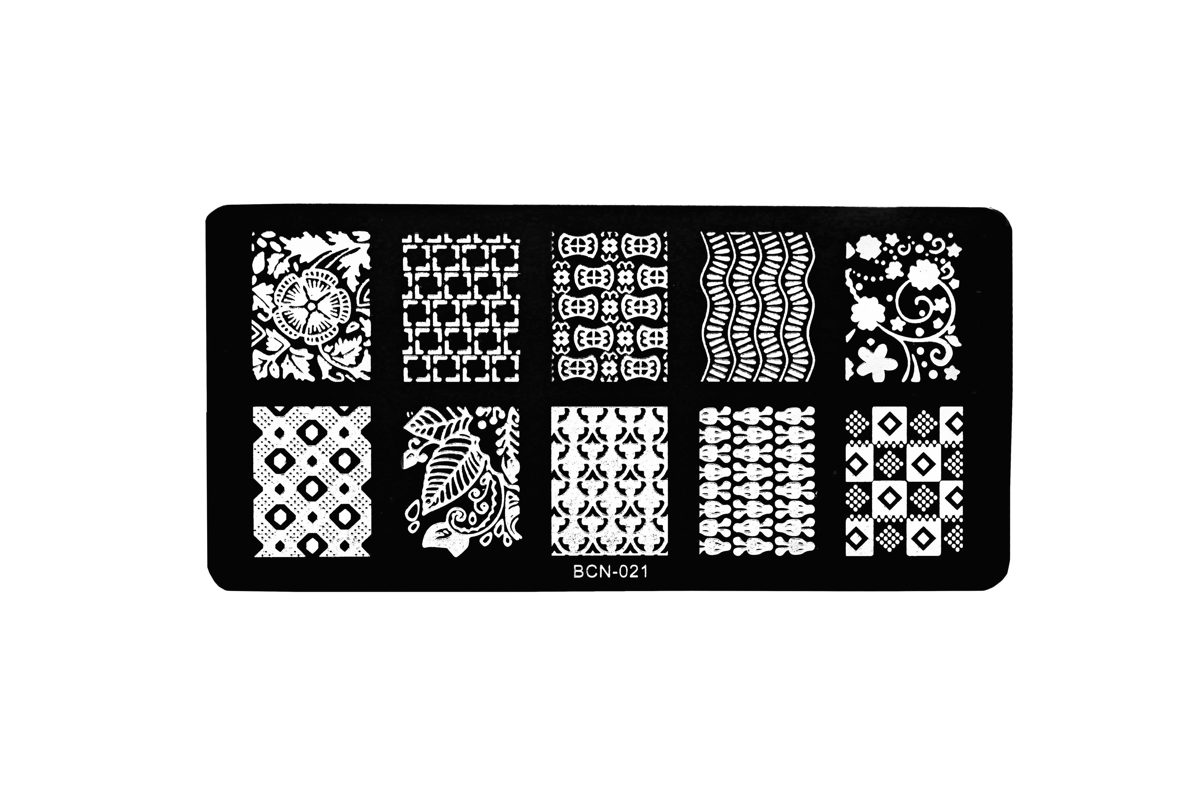 Nail Art Plate (BCN 021)