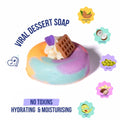 Whipped Cream Sunset Donut Soap