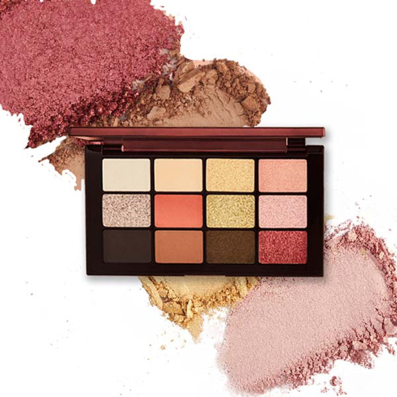 Eyeshadow 12 Colors Palette - Blendable, Highly Pigmented