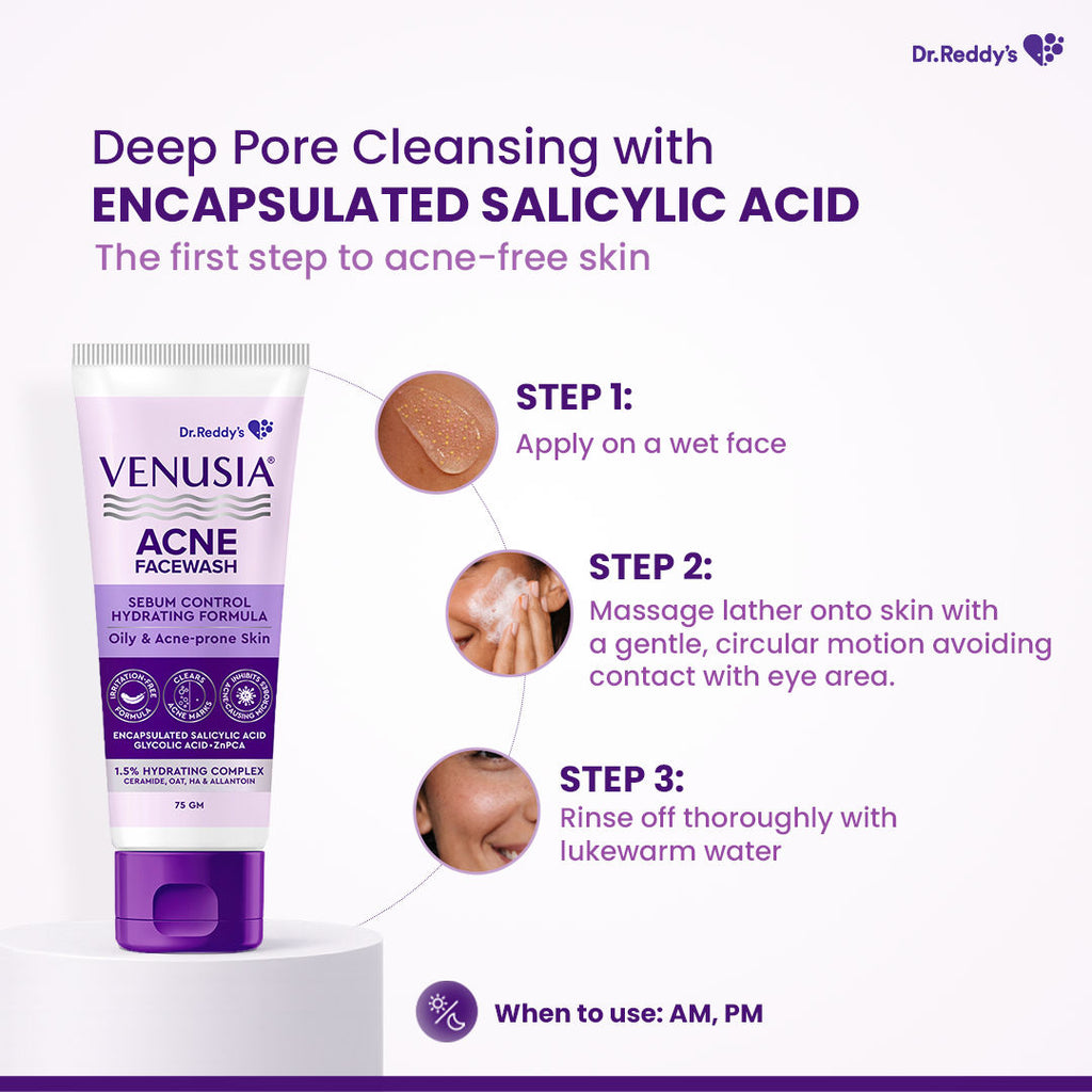 Acne Facewash With Sebum Control & Hydrating Formula