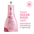 Gulab Khus Ksheer Lepa, Clay Face Mask for Pore Refining & Tightening, Ayurvedic Face Pack