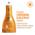 Orange Kalonji Ksheer Lepa, Clay Face Mask for Blackheads and Whiteheads & Pigmentation