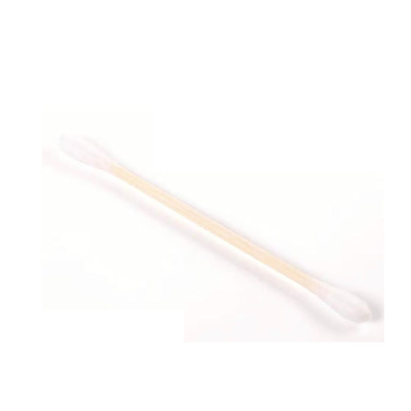 Wooden Stick Double Head Tips Natural Pure Cotton GCB006 200Pcs -Colour May Vary