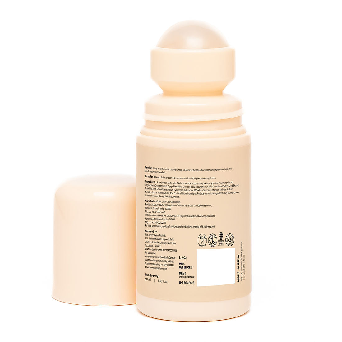 5% AHA & Coffee Underarm Roll On