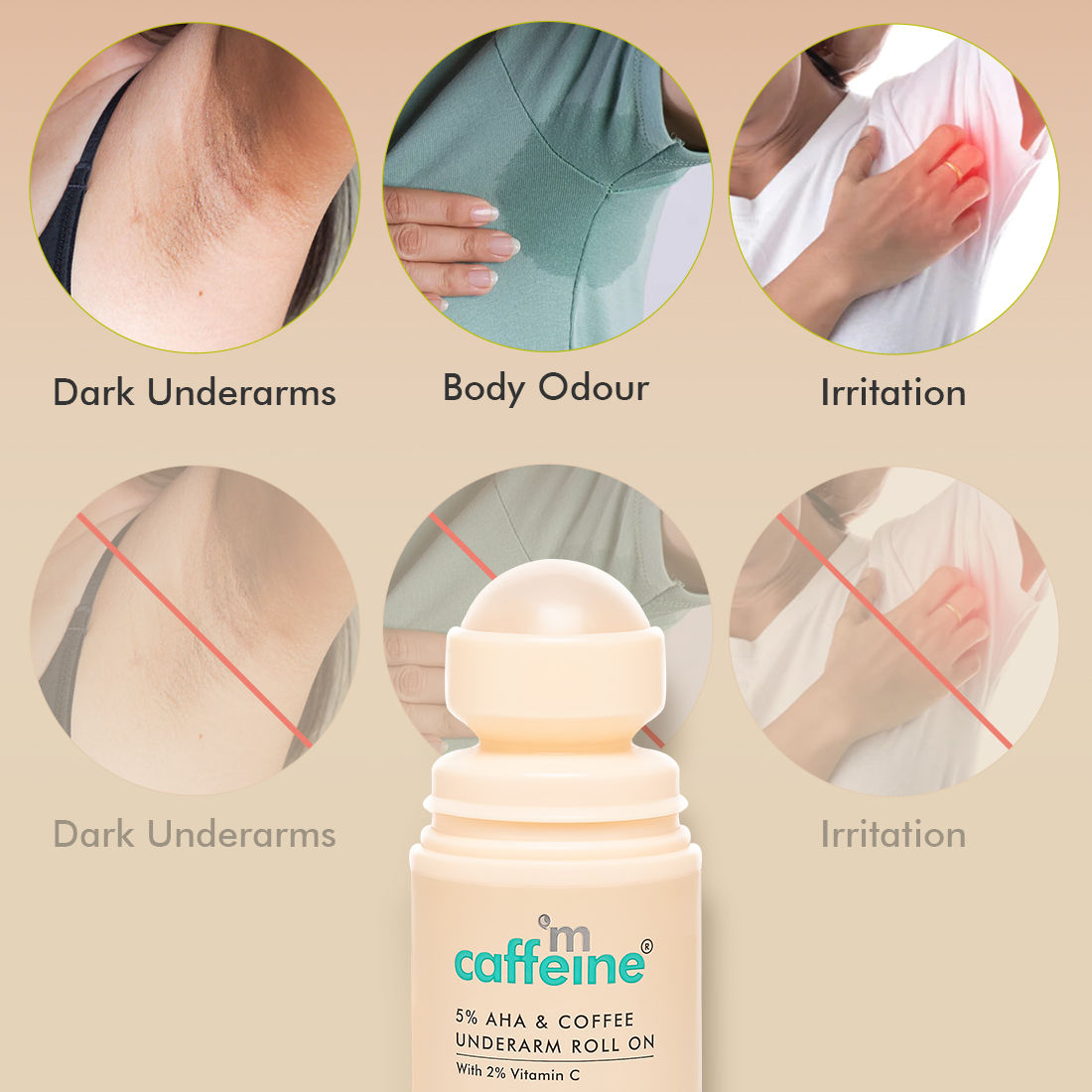 5% AHA & Coffee Underarm Roll On