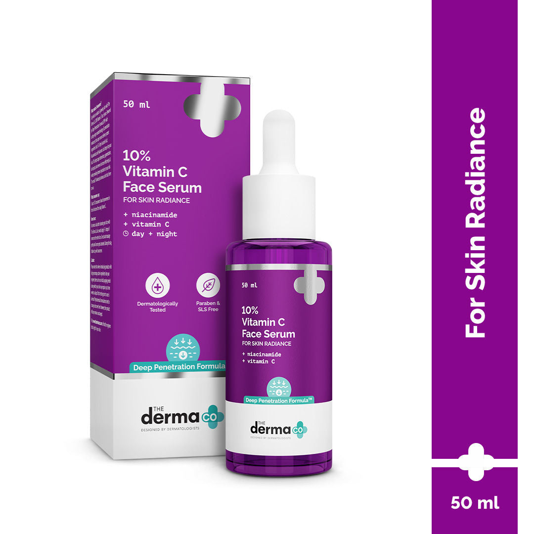 10% Vitamin C Face Serum Reduces Pigmentation & Glowing Skin For All Skin Types - 50ml