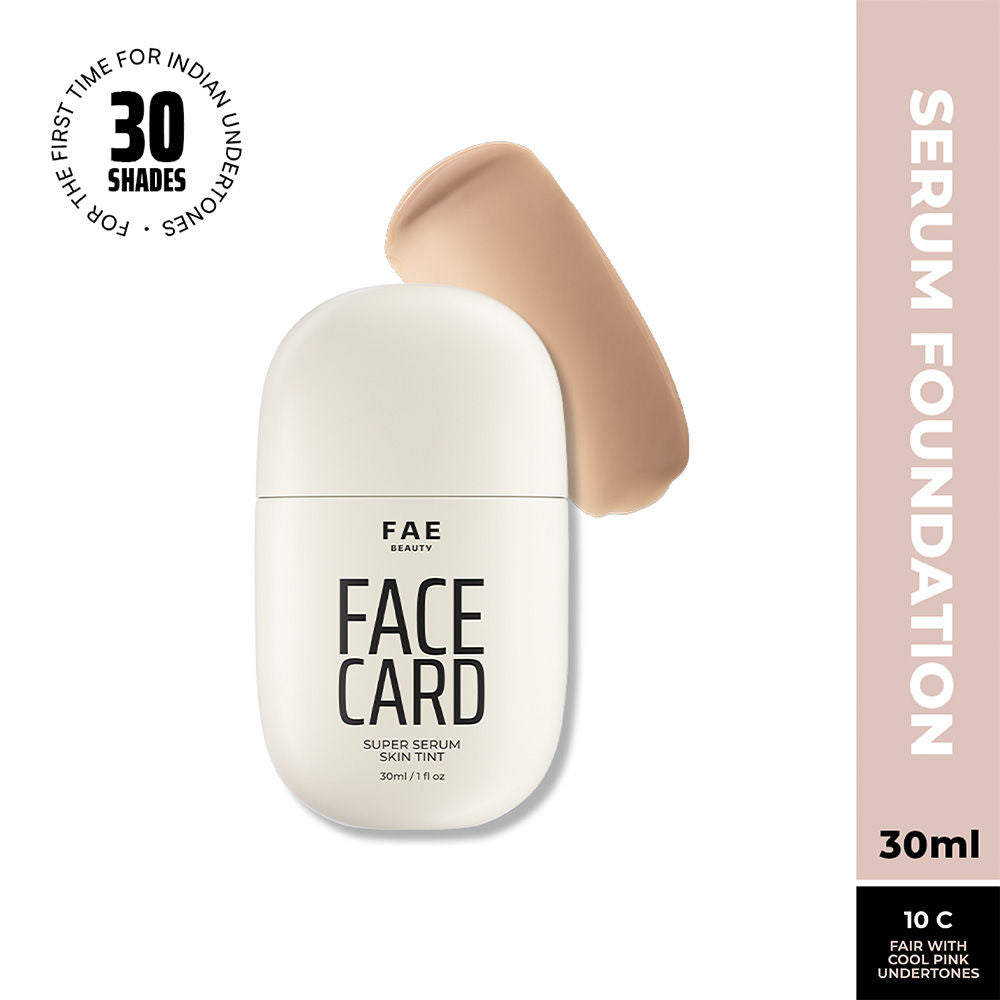 Face Card Super Serum Skin Tint Foundation - 10c Cool