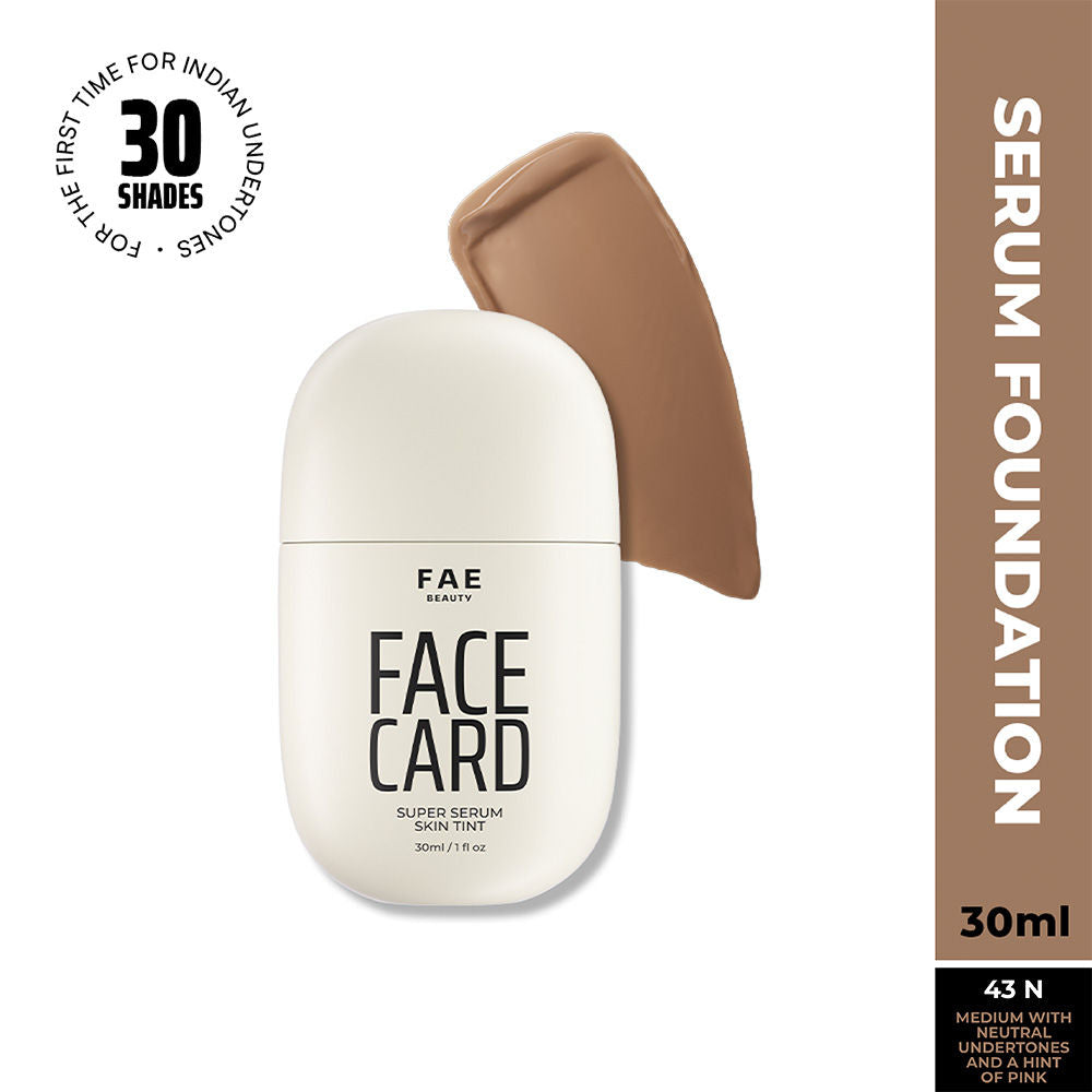 Face Card Super Serum Skin Tint Foundation - 43n Neutral