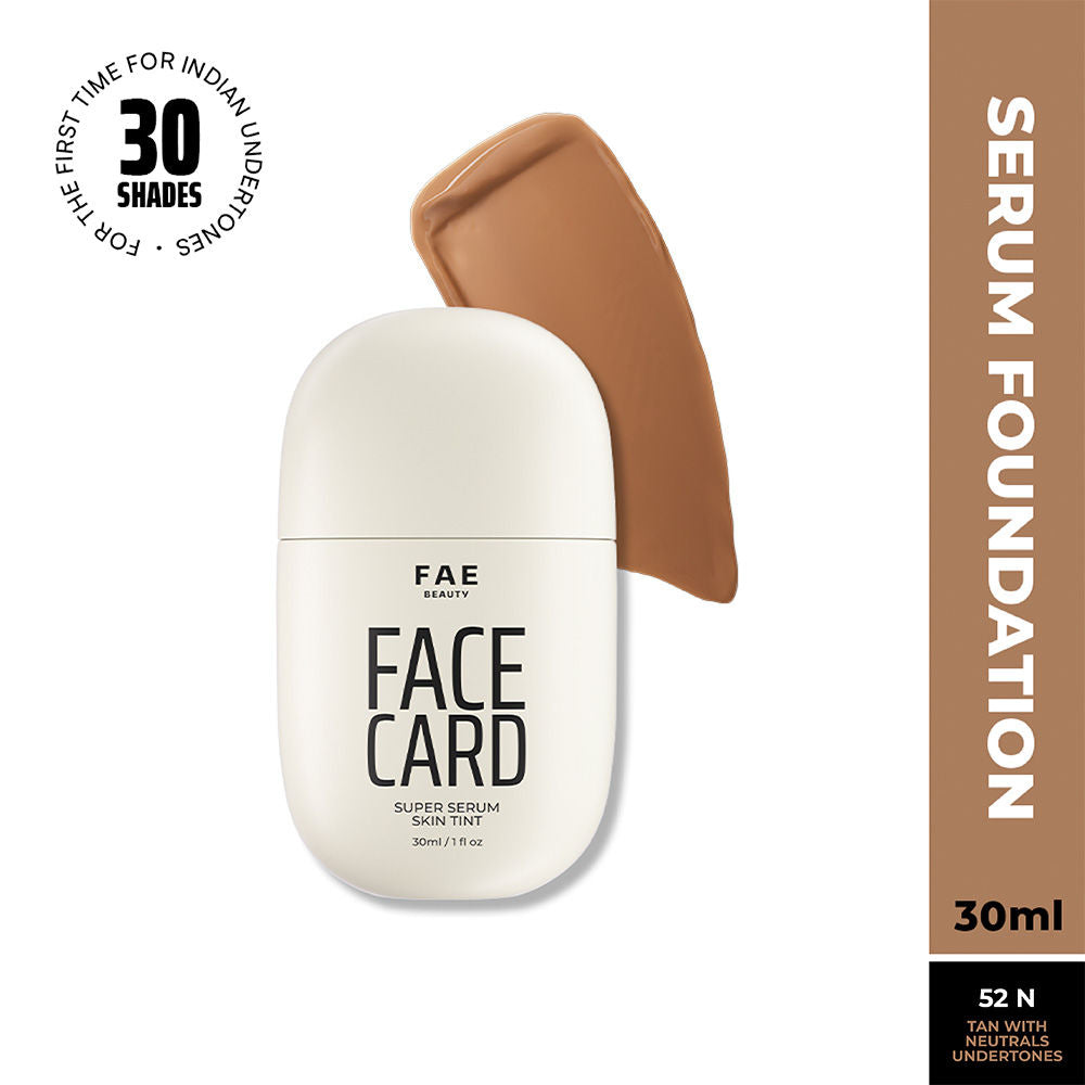 Face Card Super Serum Skin Tint Foundation - 52n Neutral