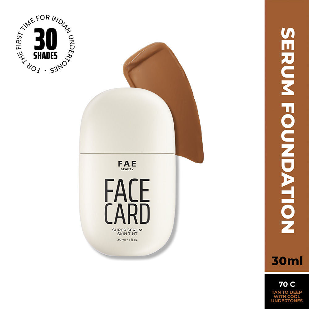 Face Card Super Serum Skin Tint Foundation - 70c Cool