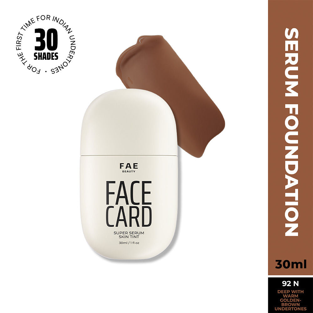 Face Card Super Serum Skin Tint Foundation - 92n Neutral Warm
